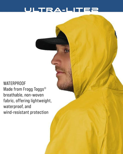 FROGG TOGGS Men’s Ultra-Lite2 Rain Suit, Waterproof Raincoat and Pant Set