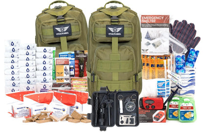 Stealth Angel Survival - 72 Hour Family Emergency Kit - 1-5 Person Survival Bag for Earthquakes, Hurricanes, and Other Natural Disasters