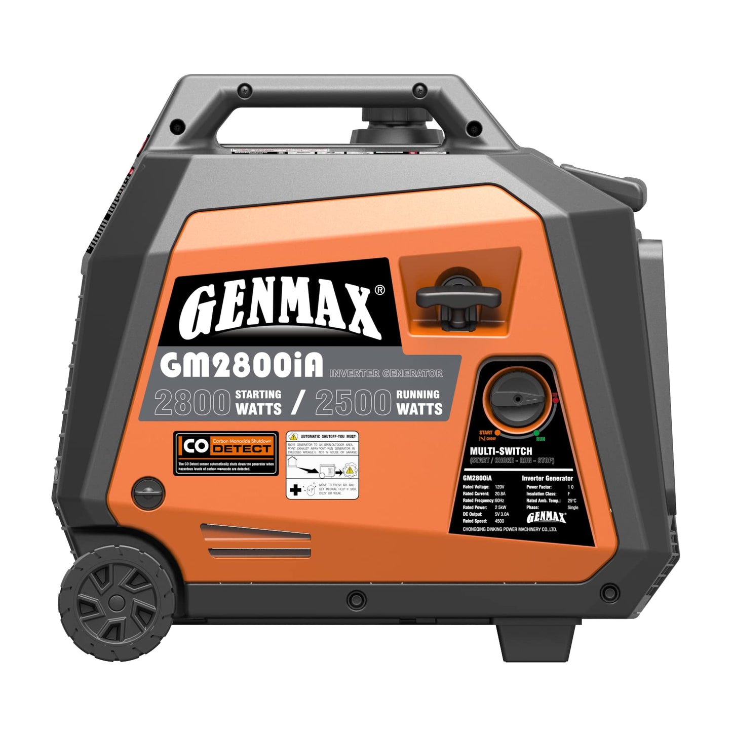 GENMAX Generator，EPA Compliant, Eco-Mode Feature, Ultra Lightweight for Backup Home Use & Camping
