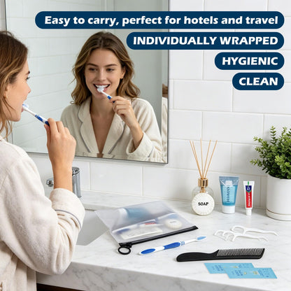 Individually Packed Travel Hygiene Kits, 5, 60 or 100 Count