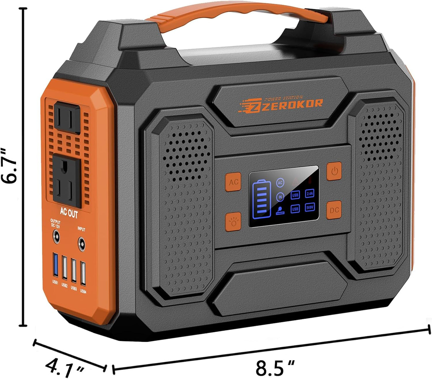 Portable Power Station 300W with Solar Panel 60W Foldable, 110V AC Outlet Camping Solar Power Bank Generator with Panels, 100W USB C Power Bank Fast Charging for Laptop Smart Devices RV Van Outdoor