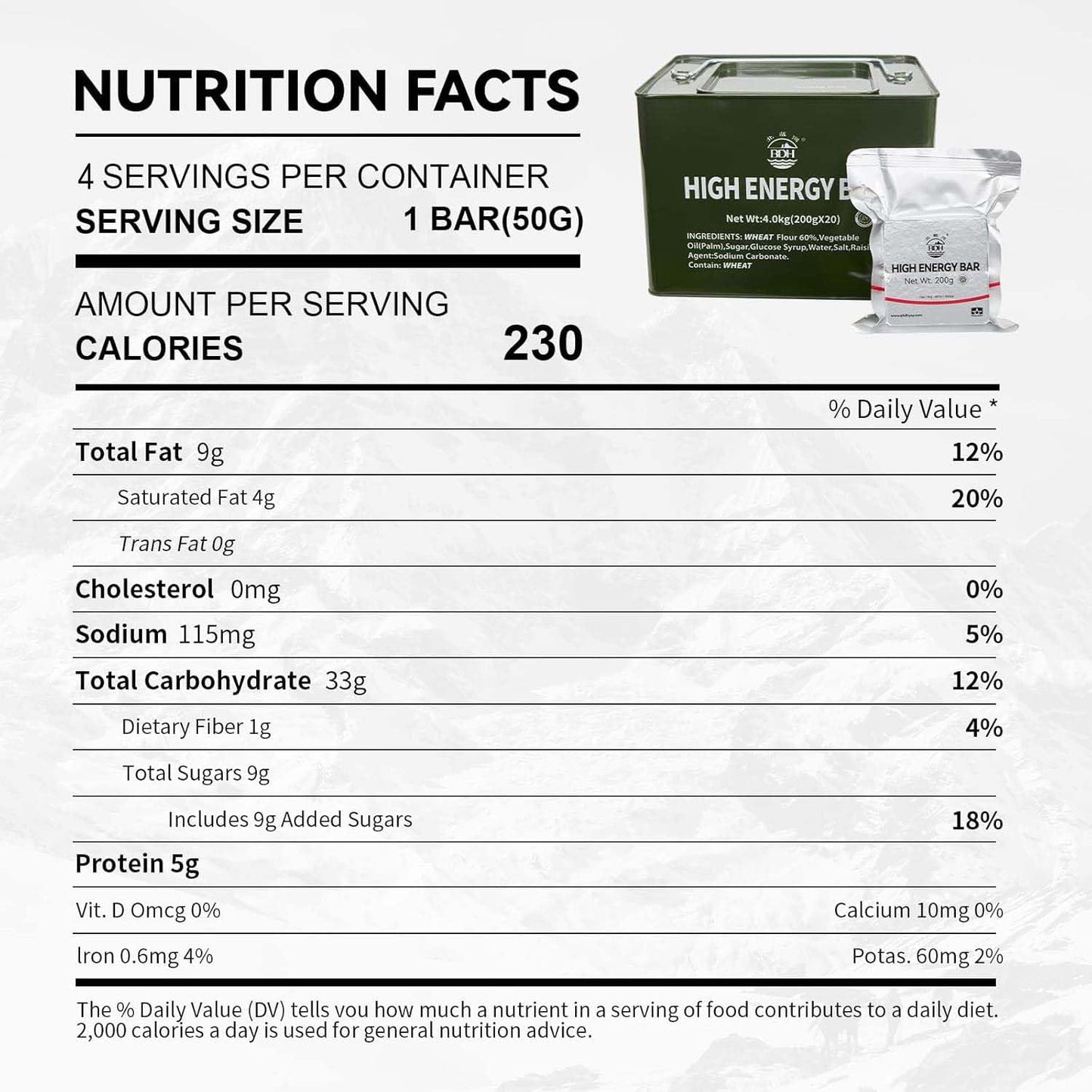 Emergency Food Ration Bars, Chocolate Flavor Survival Tabs Supply for Outdoor Camping Emergency Snowstorm Earthquake Disaster Preparedness Kit With Long Self Life 12 Count