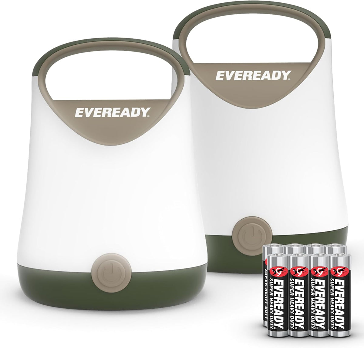 Eveready LED Camping Lantern X-250, 2-Pack, Water-Resistant, 100-Hour Runtime