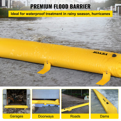 Flood Barriers, 4-Pack Sandbag Alternative, 4 ft × 6 in. Water Barriers