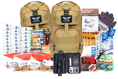 Stealth Angel Survival - 72 Hour Family Emergency Kit - 1-5 Person Survival Bag for Earthquakes, Hurricanes, and Other Natural Disasters
