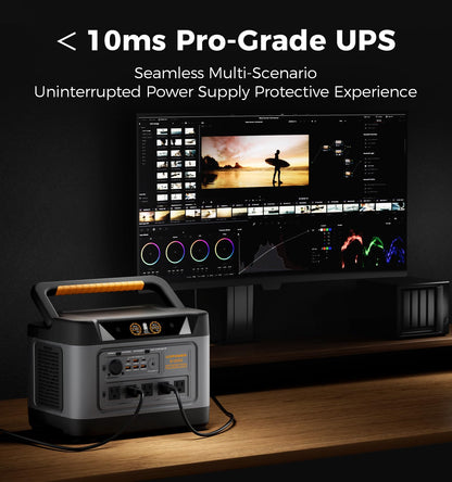 UDPOWER S1200 Solar Generator Kit, 1190Wh, 1200W, with 120W Panel