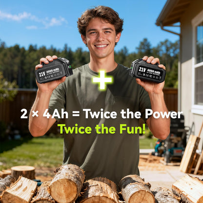 Mini Chainsaw Cordless, 8 Inch & 6 Inch Electric Chainsaw Battery Powered, 1000W Brushless Handheld Power Chain Saw with 2 Batteries, Small Tree Saw for Branch Trimming Wood Cutting