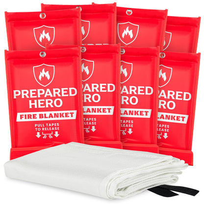 Prepared Hero Emergency Fire Blanket, Kitchen & Home, 39 x 39 in, 2 Pack