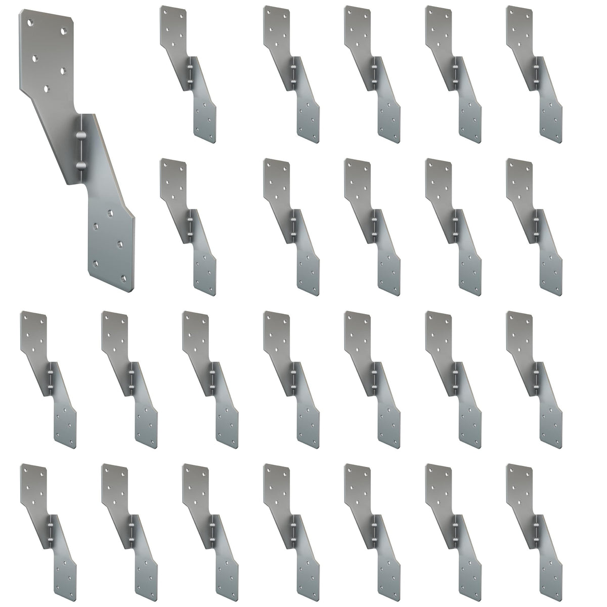 10 PCS Heavy Duty Black Hurricane Ties for Rafters,13 Gauge Thickness 2.2mm