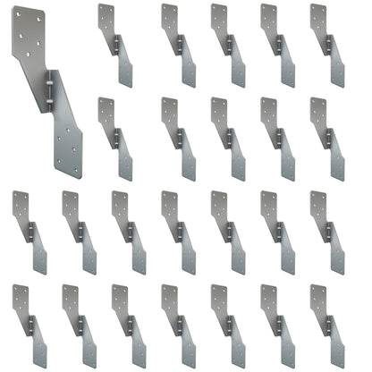 10 PCS Heavy Duty Black Hurricane Ties for Rafters,13 Gauge Thickness 2.2mm
