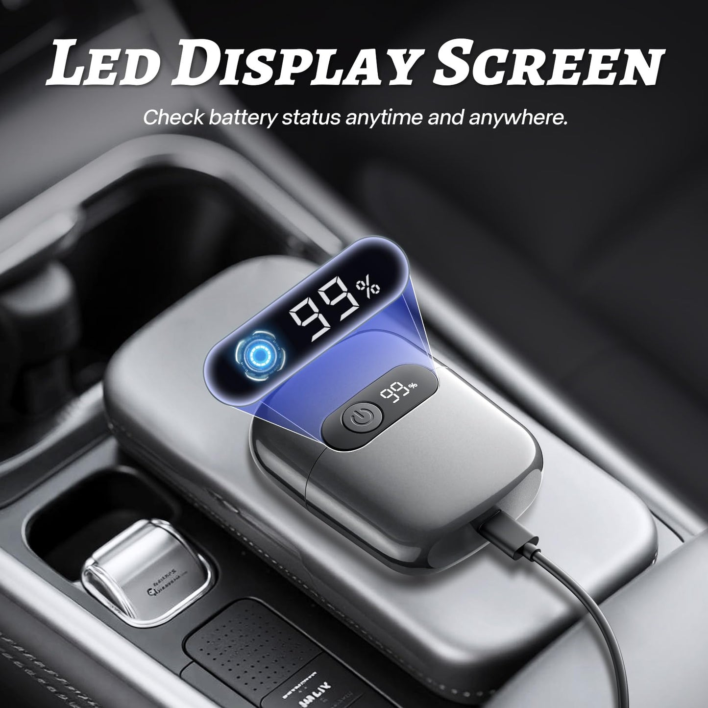 Electric Foil Shaver for Men, Compact 3D Floating Shaving Heads, Electric Razor for Men, IPX8 Waterproof, USB-C Fast Energy, 90-Min Runtime, LED Display, Wet/Dry, Travel Lock Father's Day Gunmetal