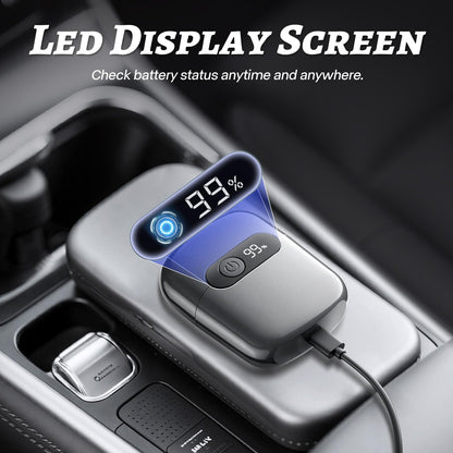 Electric Foil Shaver for Men, Compact 3D Floating Shaving Heads, Electric Razor for Men, IPX8 Waterproof, USB-C Fast Energy, 90-Min Runtime, LED Display, Wet/Dry, Travel Lock Father's Day Gunmetal