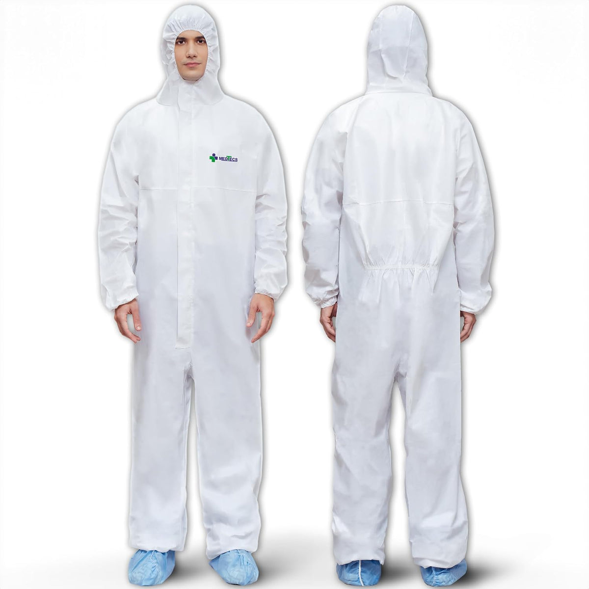 Medtecs Disposable Coverall Suits, Medical Protective PPE, 6 Sizes