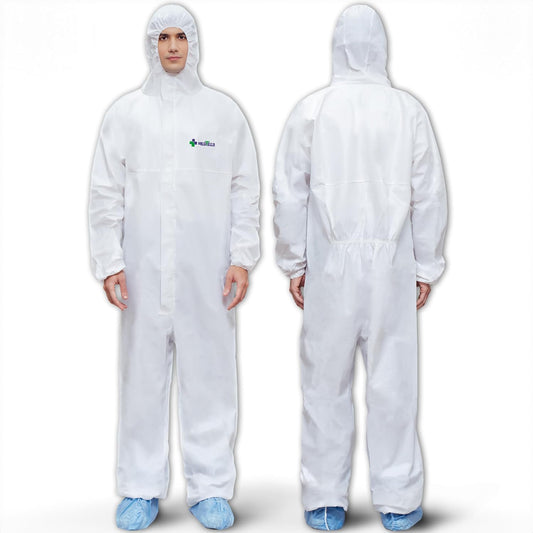 Medtecs Disposable Coverall Suits, Medical Protective PPE, 6 Sizes