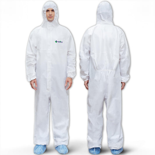 Medtecs Disposable Coverall Suits, Medical Protective PPE, 6 Sizes