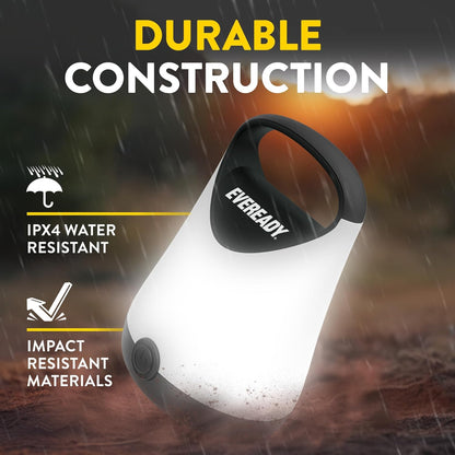 Eveready LED Camping Lantern X-250, 2-Pack, Water-Resistant, 100-Hour Runtime