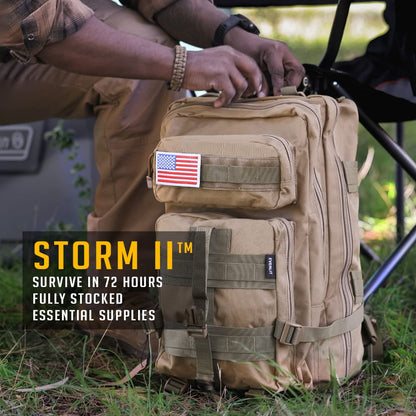 EVERLIT 72-Hour Emergency Bug Out Bag Survival Kit for Earthquakes, Hurricanes & Floods