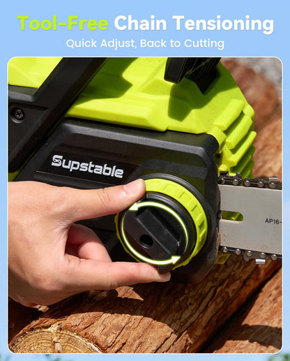Mini Chainsaw Cordless, 8 Inch & 6 Inch Electric Chainsaw Battery Powered, 1000W Brushless Handheld Power Chain Saw with 2 Batteries, Small Tree Saw for Branch Trimming Wood Cutting