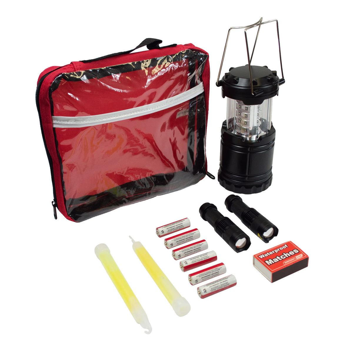 Emergency Zone Power Outage Emergency Kit - Items to Provide Light in Durable Nylon Pouch