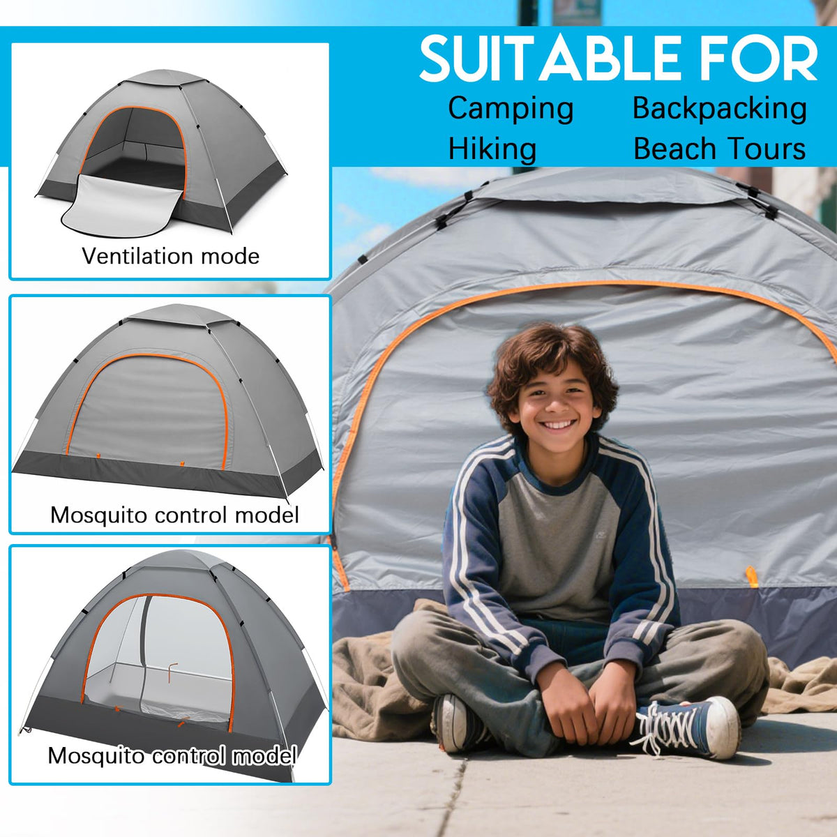 Bulk Pop-Up Camping Tents, 5, 10 or 15 Pack