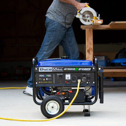 DuroMax XP12000EH 12,000-Watt Dual Fuel Portable Generator – Gas & Propane, Electric Start, Whole Home Backup Power, Transfer Switch Ready, RV & Emergency Ready