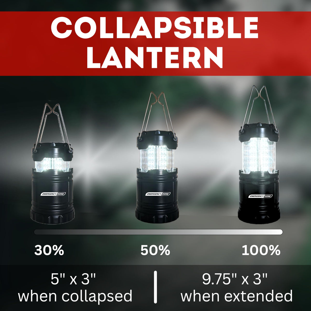 Emergency Zone Power Outage Emergency Kit - Items to Provide Light in Durable Nylon Pouch