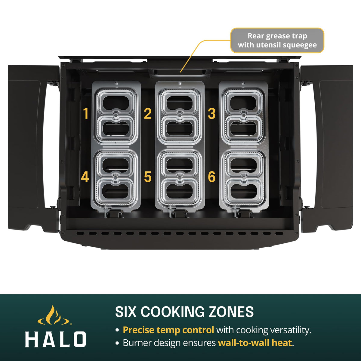HALO Elite4B Outdoor Griddle, 4-Burner, 720 sq. in. Wind-Resistant Propane Cooking Surface