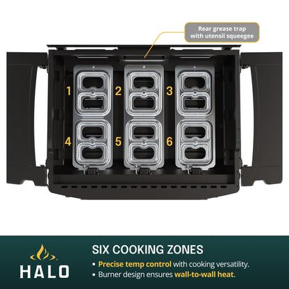 HALO Elite4B Outdoor Griddle, 4-Burner, 720 sq. in. Wind-Resistant Propane Cooking Surface