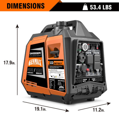 GENMAX Generator，EPA Compliant, Eco-Mode Feature, Ultra Lightweight for Backup Home Use & Camping