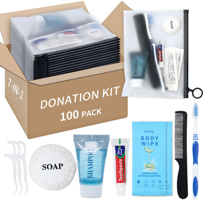 Individually Packed Travel Hygiene Kits, 5, 60 or 100 Count