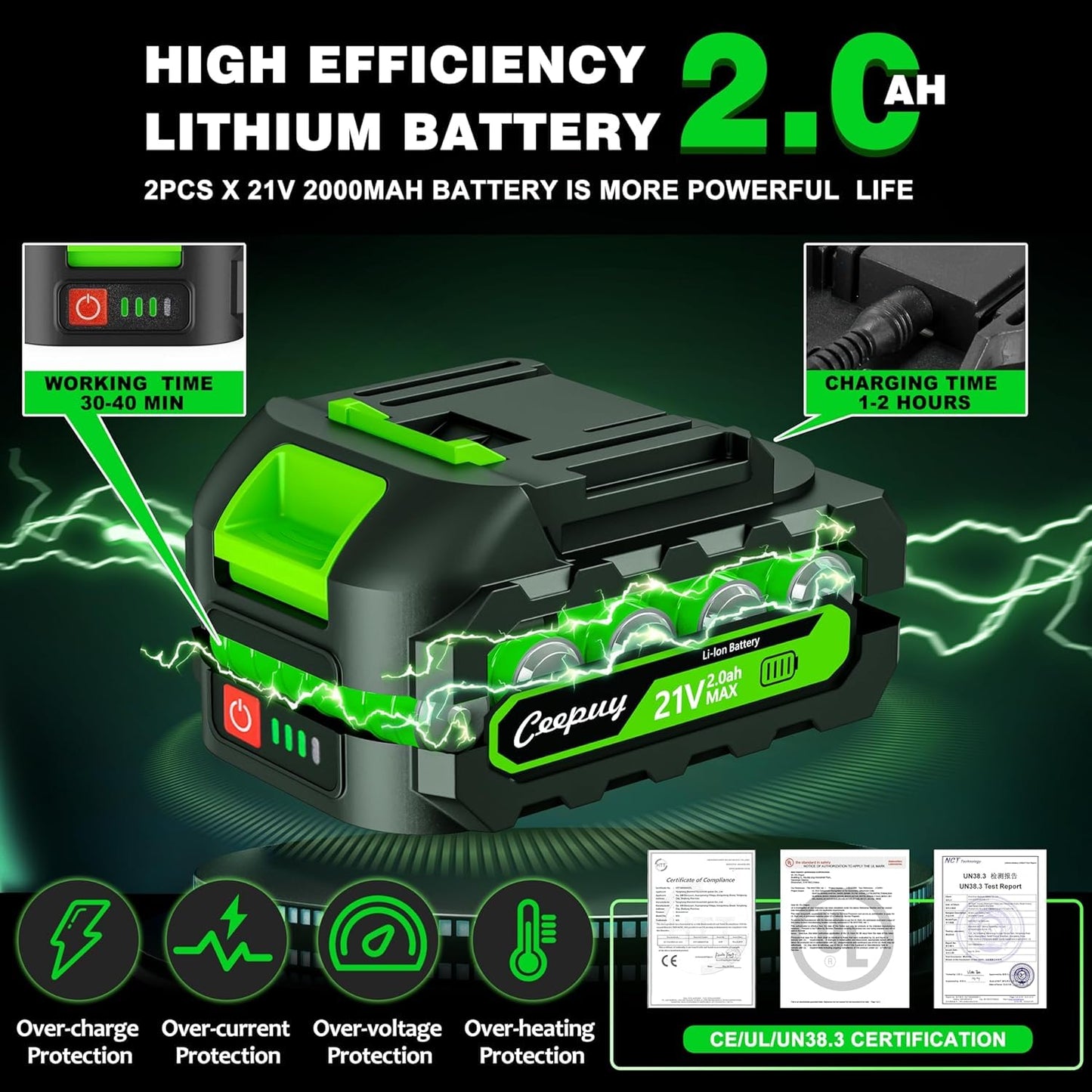CEEPUY Mini Chainsaw Cordless,6 Inch Portable Electric Chainsaw with Automatic Oiler/Security Lock/Battery Powered Small Handheld Saw for Trees Branches Trimming,Wood Cutting, Gifts for Men Women