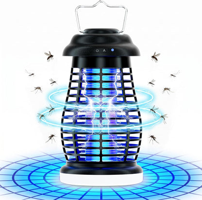 Cordless 4200V Rechargeable Bug Zapper, Portable Fly & Mosquito Trap