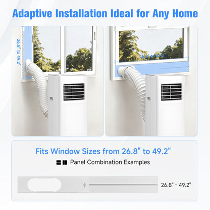 Portable Air Conditioner, 3-in-1 8500 BTU AC Unit with Fan & Dehumidifier – Quiet Cooling for Bedroom, Home Office up to 450 sq.ft, Includes Complete Window Mount Kit