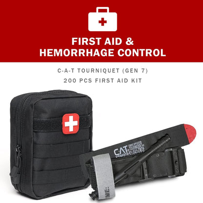EVERLIT 72-Hour Emergency Bug Out Bag Survival Kit for Earthquakes, Hurricanes & Floods