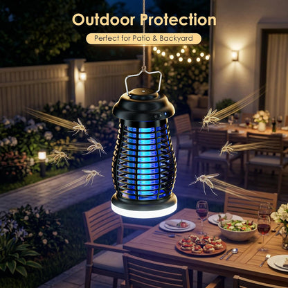 Cordless 4200V Rechargeable Bug Zapper, Portable Fly & Mosquito Trap