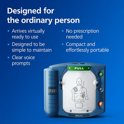 Philips HeartStart OnSite AED Defibrillator, Slim Carry Case M5066A-C02