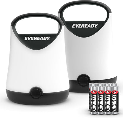 Eveready LED Camping Lantern X-250, 2-Pack, Water-Resistant, 100-Hour Runtime