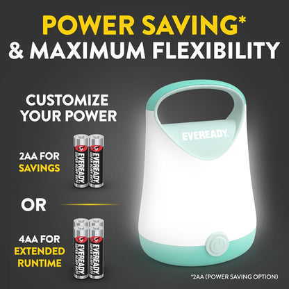 Eveready LED Camping Lantern X-250, 2-Pack, Water-Resistant, 100-Hour Runtime
