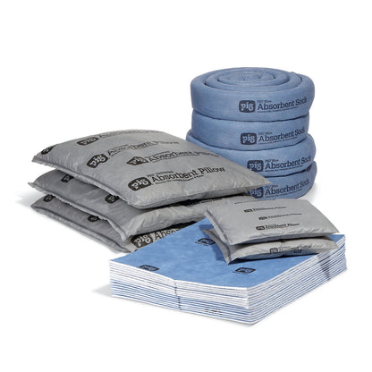 PIG Water Absorbing Kit - 10-Gallon Absorbency per kit - Blue - PM50491