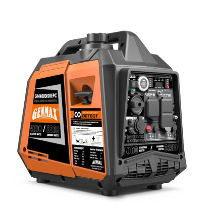 GENMAX Generator，EPA Compliant, Eco-Mode Feature, Ultra Lightweight for Backup Home Use & Camping
