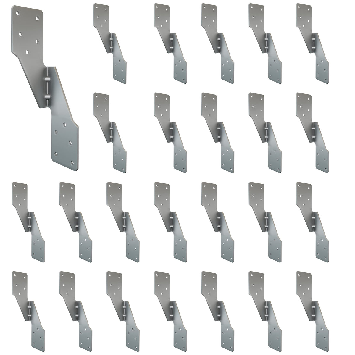 10 PCS Heavy Duty Black Hurricane Ties for Rafters,13 Gauge Thickness 2.2mm