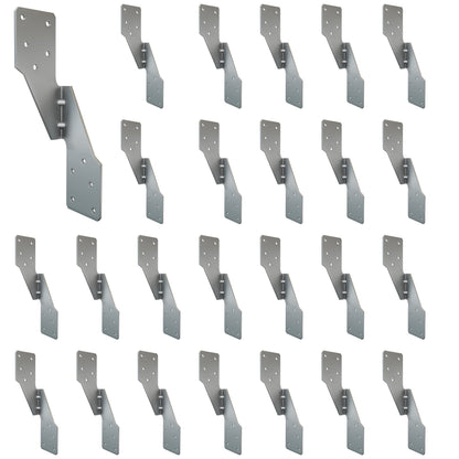 10 PCS Heavy Duty Black Hurricane Ties for Rafters,13 Gauge Thickness 2.2mm