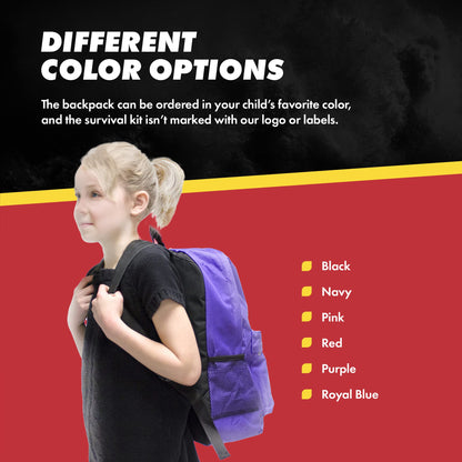 Emergency Zone - Keep-Me-Safe Children's Deluxe 72-Hr Emergency Survival Kit