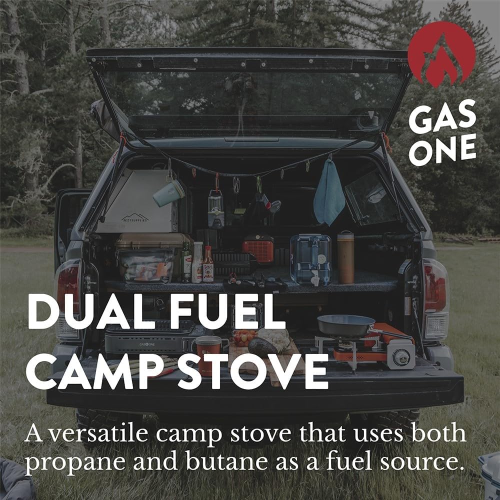 GasOne GS-3400P Dual-Fuel Propane/Butane Camping Stove with Carrying Case