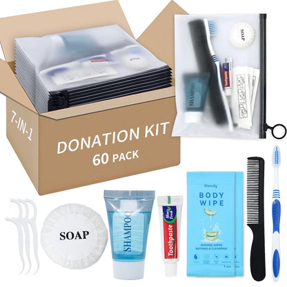 Individually Packed Travel Hygiene Kits, 5, 60 or 100 Count