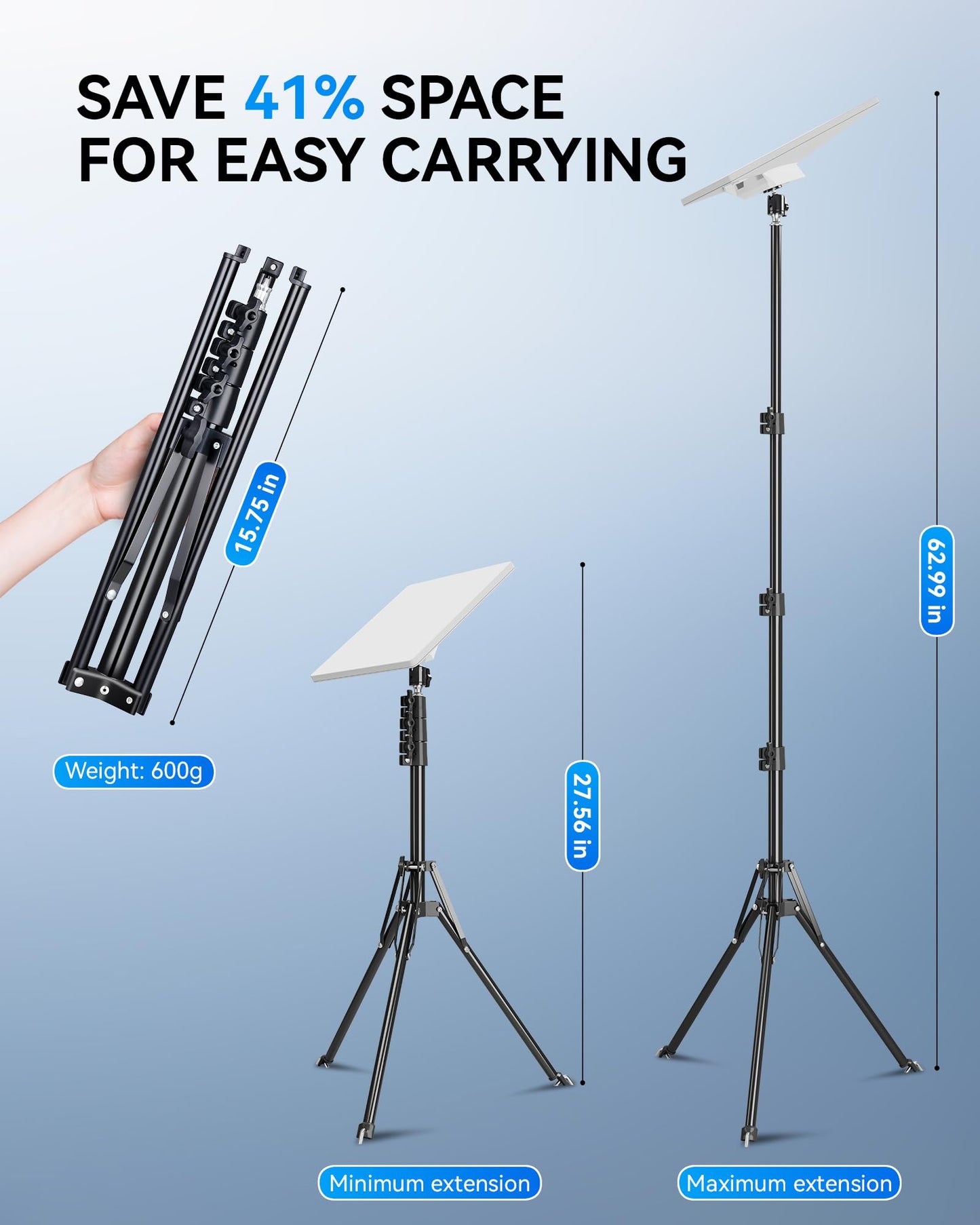 Starlink Mini Tripod Mount Kits, WindPro Wind-Resistant Design, Adjustable Height and Angle Tripod Mounting Kit with Starlink Mini Satellite for Camping and RV Travel