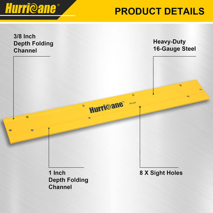 HURRICANE 18-Inch Sheet-Metal Folding Tool, HVAC Metal Seamer with 3/8- & 1-Inch Folds