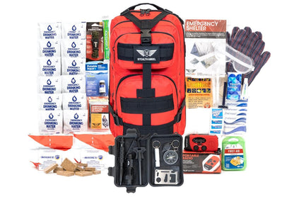 Stealth Angel Survival - 72 Hour Family Emergency Kit - 1-5 Person Survival Bag for Earthquakes, Hurricanes, and Other Natural Disasters