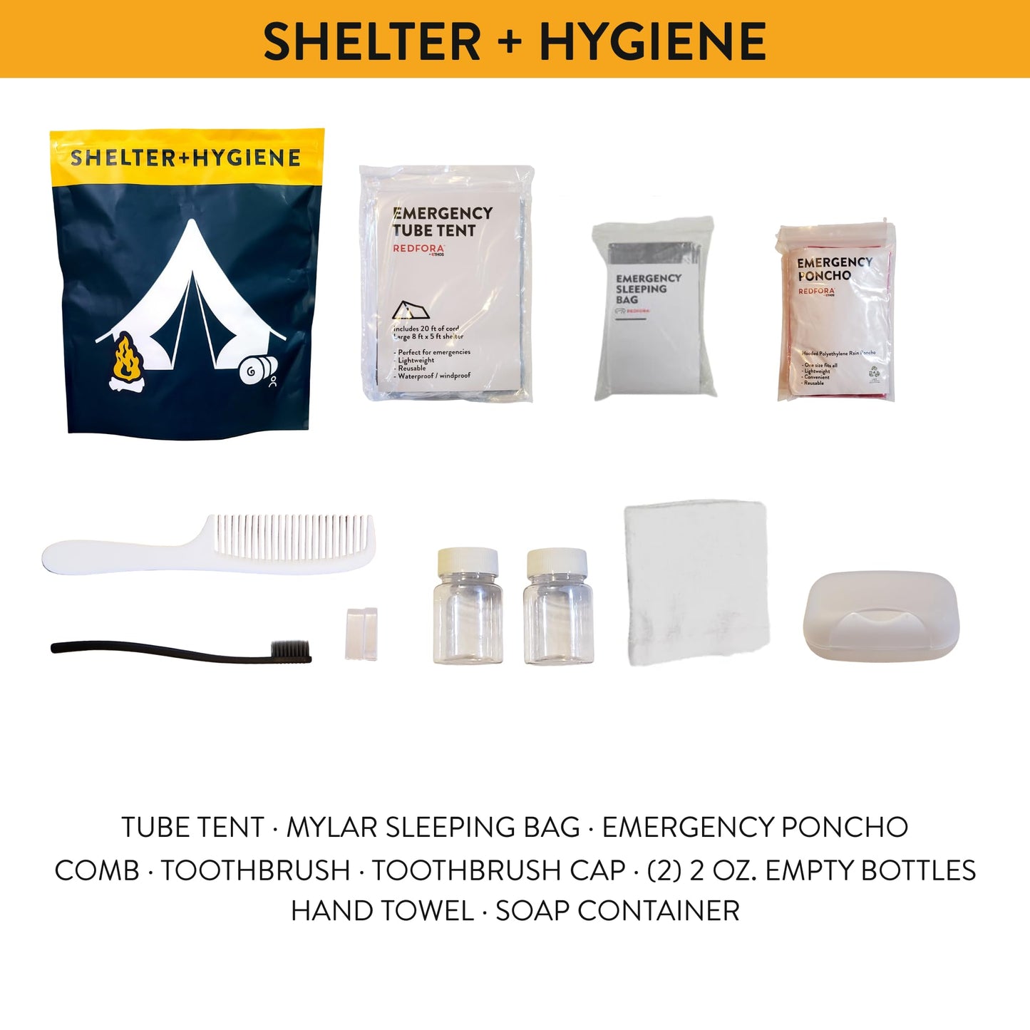 Complete Earthquake Bag - 3 Day Emergency kit for Earthquakes, Hurricanes, Wildfires, Floods + Other disasters