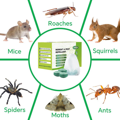 Pest Rodent Repellent, 28-Pack Peppermint Oil Packs for Mice, Rats, Spiders, Roaches & Ants